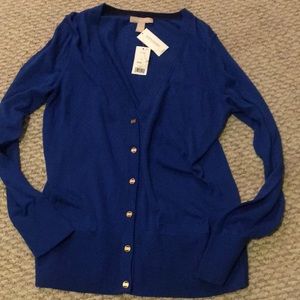 Blue cardigan